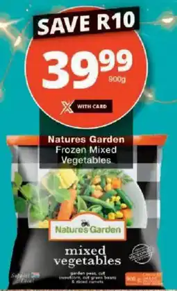 Checkers Natures Garden Frozen Mixed Vegetables offer