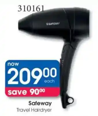 Clicks Safeway Travel Hairdryer offer