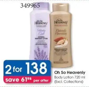 Clicks Oh So Heavenly Body Lotion offer