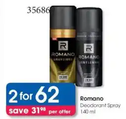 Clicks Romano Deodorant Spray offer