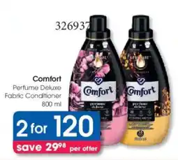 Clicks Comfort Perfume Deluxe Fabric Conditioner offer