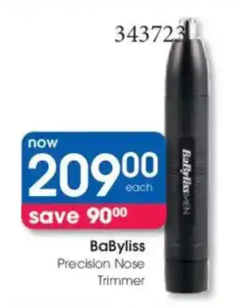 Clicks BaByliss Precision Nose Trimmer offer