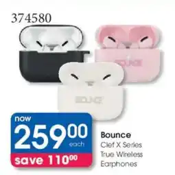 Clicks Bounce Clef X Series True Wireless Earphones offer