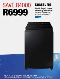 OK Furniture Samsung Black Top-Loader Washing Machine WA80F19S8BFA offer
