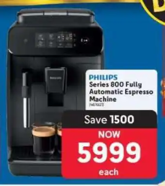 Makro PHILIPS Series 800 Fully Automatic Espresso Machine offer