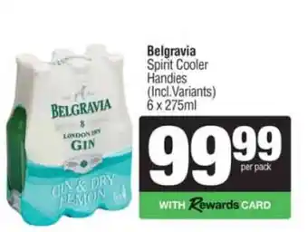 Spar Tops Belgravia Spirit Cooler Handies offer