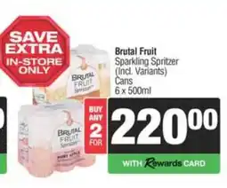 Spar Tops Brutal Fruit Sparkling Spritzer offer