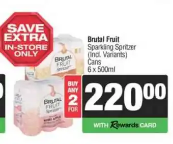 Spar Tops Brutal Fruit Sparkling Spritzer offer