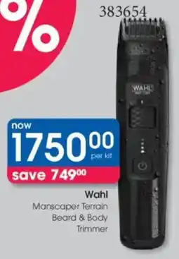 Clicks Wahl Manscaper Terrain Beard & Body Trimmer offer