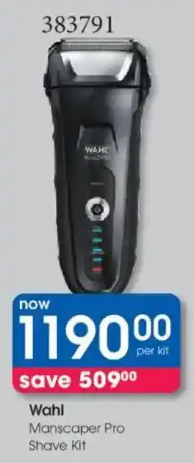 Clicks Wahl Manscaper Pro Shave Kit offer