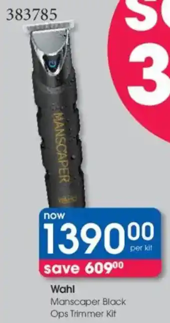 Clicks Wahl Manscaper Black Ops Trimmer Kit offer