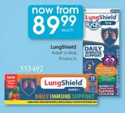 Clicks LungShield Adult or Kids Products offer