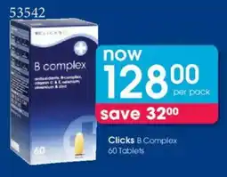 Clicks Clicks B Complex offer