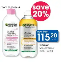 Clicks Garnier Micellar Water offer