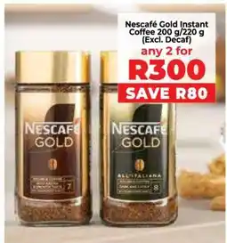 Food Lover's Market Nescafé Gold Instant Coffee 200 g/220 g (Excl. Decaf) offer