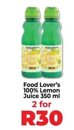 Food Lover's Market Food Lover’s 100% Lemon Juice 350 ml offer
