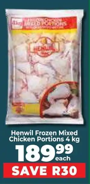 Food Lover's Market Henwil Frozen Mixed Chicken Portions 4 kg offer