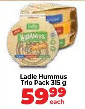 Food Lover's Market Ladle Hummus Trio Pack 315 g offer