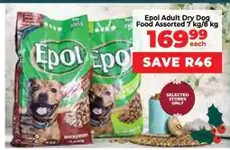 Food Lover's Market Epol Adult Dry Dog Food Assorted 7 kg/8 kg offer