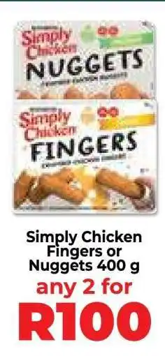 Food Lover's Market Simply Chicken Fingers or Nuggets 400 g offer
