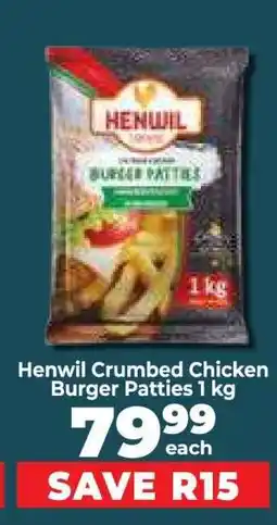 Food Lover's Market Henwil Crumbed Chicken Burger Patties 1 kg offer