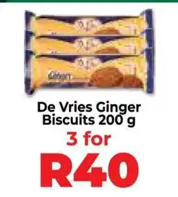 Food Lover's Market De Vries Ginger Biscuits 200 g offer