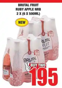 Boxer BRUTAL FRUIT RUBY APPLE NRB 2 X (6 X 500ML) offer