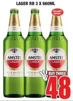 Boxer LAGER RB 3 X 660ML offer