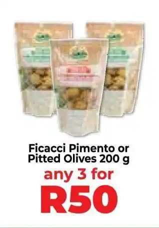 Food Lover's Market Ficacci Pimento or Pitted Olives 200 g offer