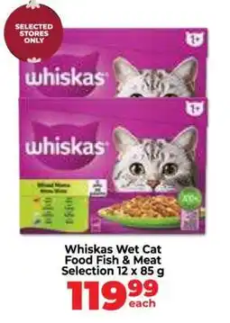 Food Lover's Market Whiskas Wet Cat Food Fish & Meat Selection 12 x 85 g offer