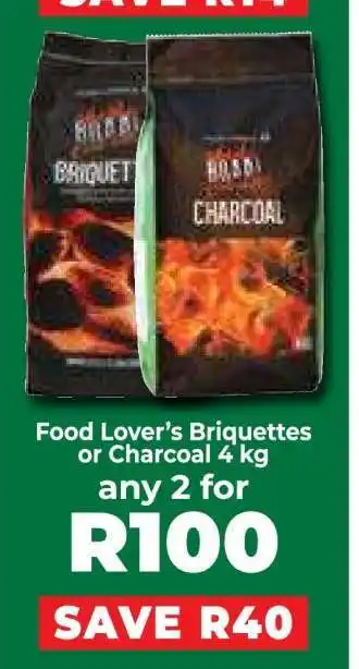 Food Lover's Market Food Lover’s Briquettes or Charcoal 4 kg offer