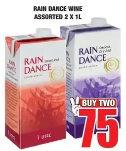 Boxer RAIN DANCE WINE ASSORTED 2 X 1L offer