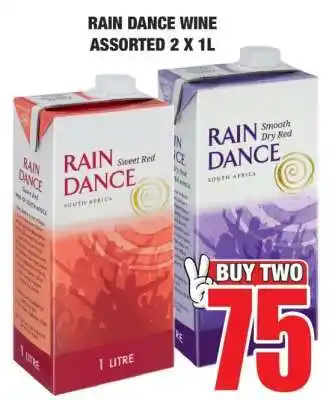 Boxer RAIN DANCE WINE ASSORTED 2 X 1L offer