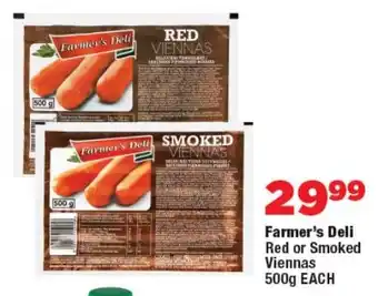 OK Foods Farmer's Deli Red or Smoked Viennas offer