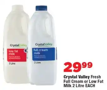 OK Foods Crystal Valley Fresh Full Cream or Low Fat Milk offer