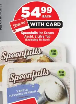OK Foods Spoonfulls Ice Cream Tub offer