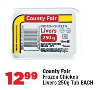 OK Foods County Fair Frozen Chicken Livers Tub offer