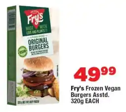 OK Foods Fry's Frozen Vegan Burgers Asstd. offer