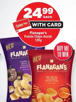 OK Foods Flanagan's Potato Chips Asstd. offer