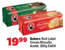 OK Foods Bakers Red Label Cream Biscuits Asstd. offer