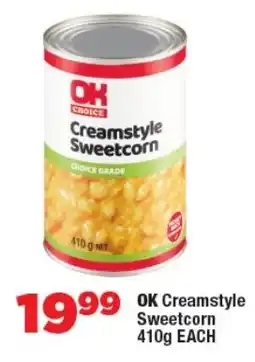 OK Foods OK Creamstyle Sweetcorn offer