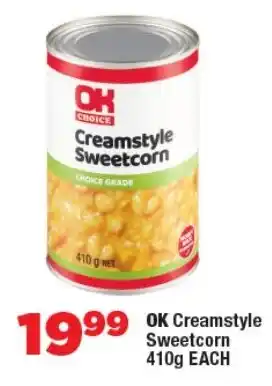 OK Foods OK Creamstyle Sweetcorn offer
