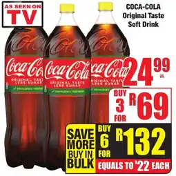 Boxer Superstores COCA-COLA Original Taste Soft Drink offer