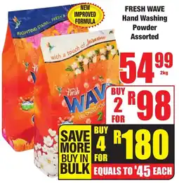 Boxer Superstores FRESH WAVE Hand Washing Powder Assorted offer