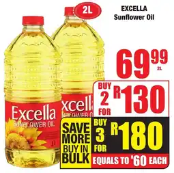 Boxer Superstores EXCELLA Sunflower Oil offer