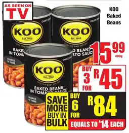 Boxer Superstores KOO Baked Beans offer
