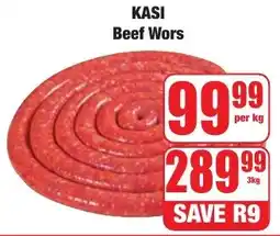 Boxer Superstores KASI Beef Wors offer