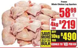 Boxer Superstores Frozen Whole Chicken Leg Quarters offer