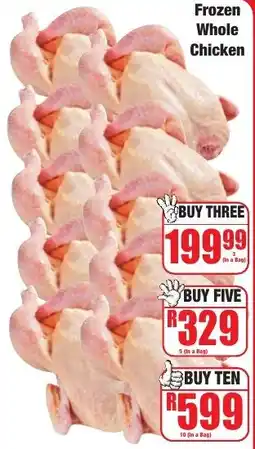 Boxer Superstores Frozen Whole Chicken offer