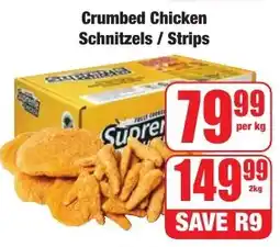 Boxer Superstores Crumbed Chicken Schnitzels/ Strips offer